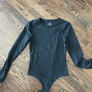 nuuds Black Long Sleeve Bodysuit